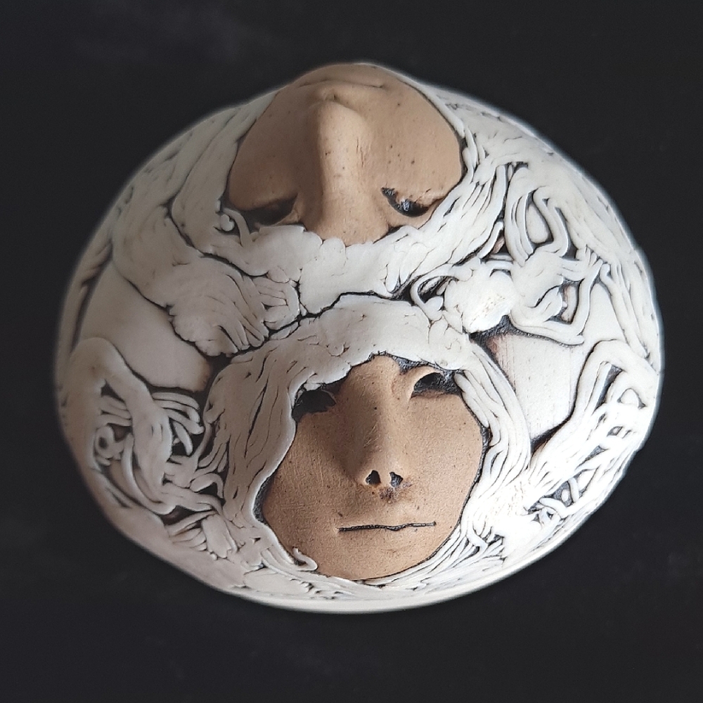 Vintage 1988 Jude Holdsworth Face Trinket Box